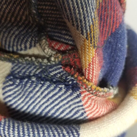 Vtg Atkinson Mens Wool Blend Plaid Flannel Shacket Sz S - Picture 6 of 6